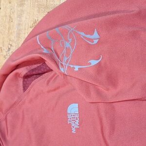 North Face‎ Base Layer Flight Series Cardinal Red Hooded Mask Thumb Holes Med-Lg